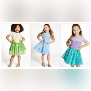 Bundle of 3 Disney Princess Sweater & Tulle dresses - size 4T